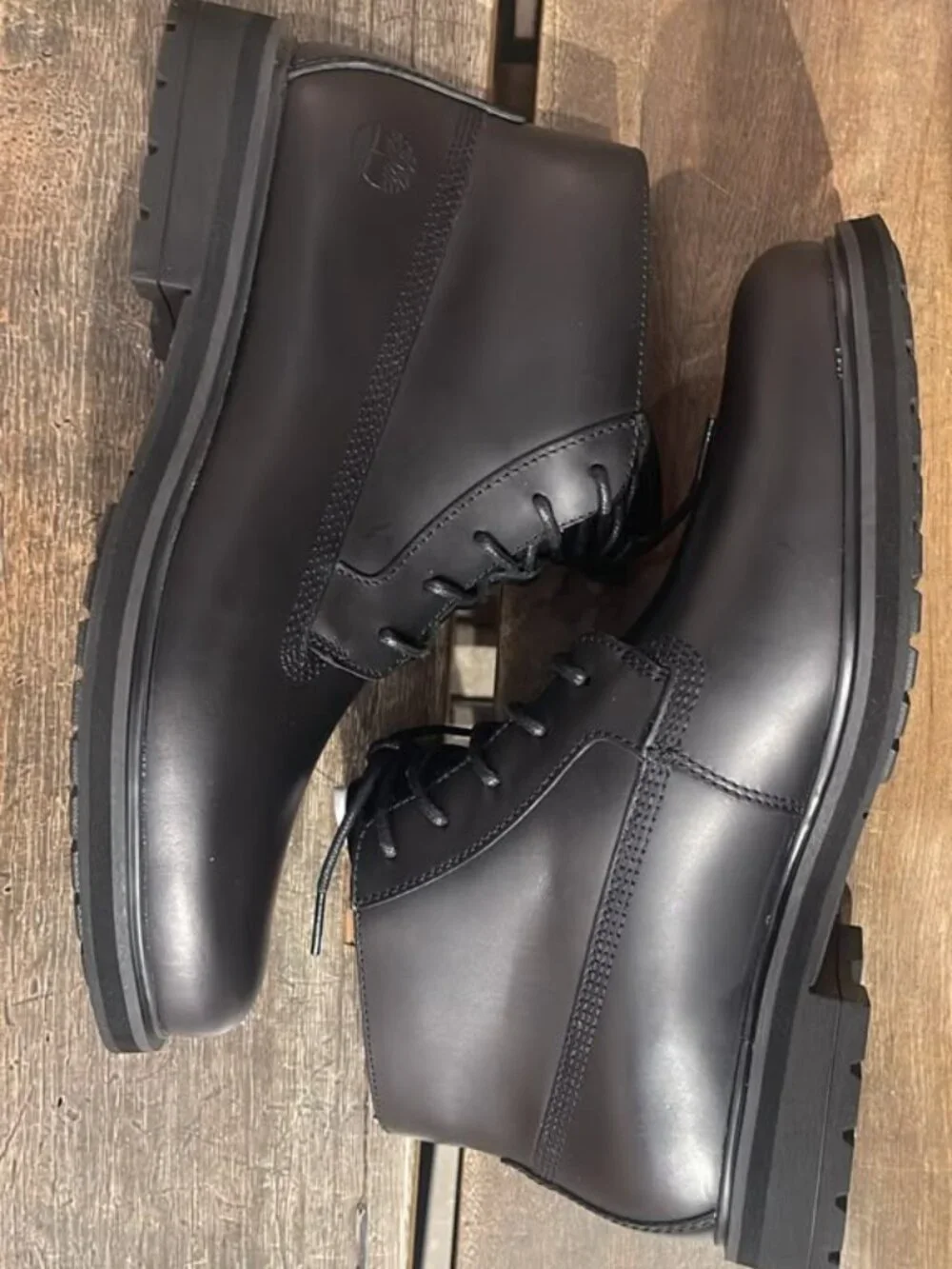TIMBERLAND MEN'S WEATHERBUCKS EESNTL MID LACE CHUKKA BOOT BLACK FL GR A5NTS-W02